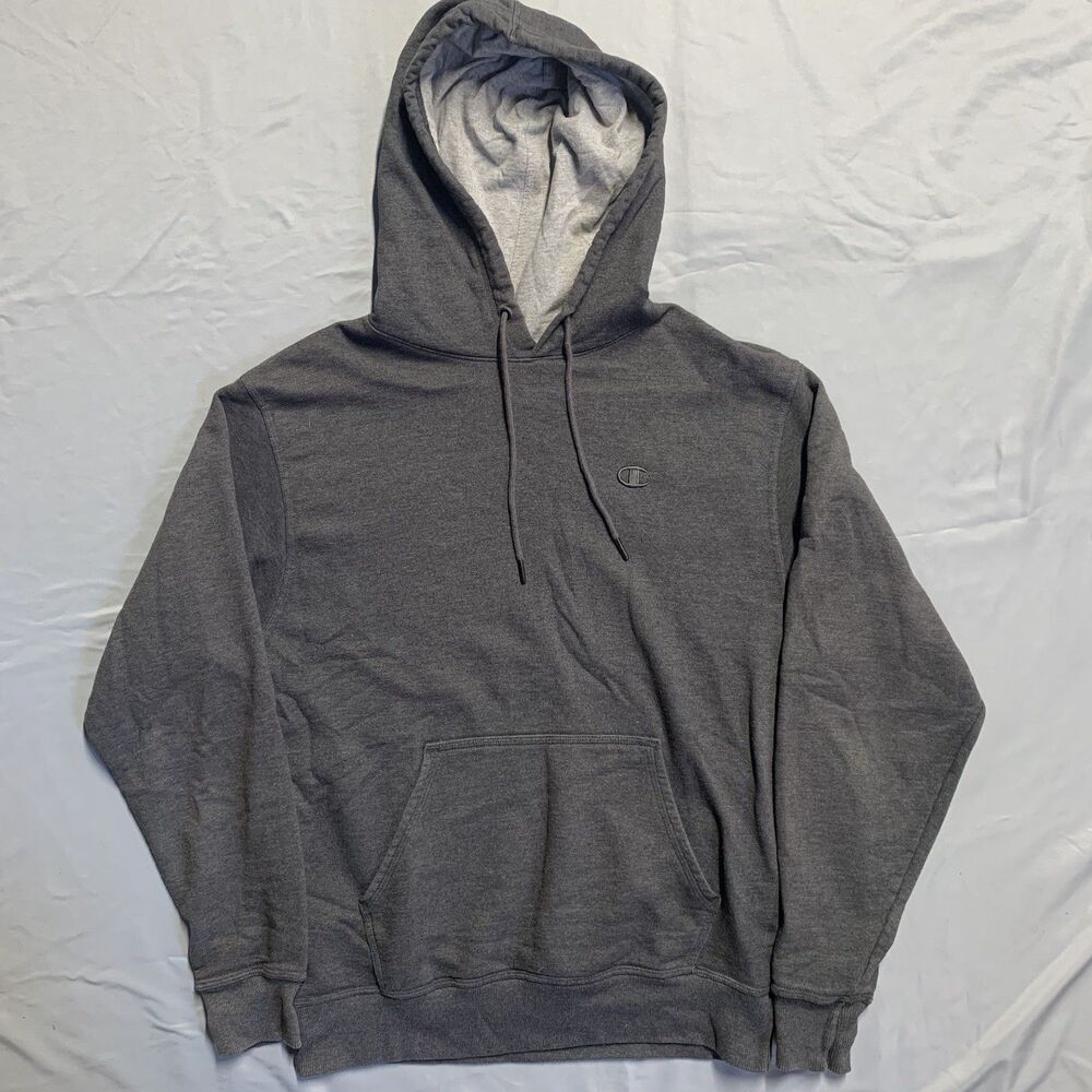 Champion Men’s Reverse Weave Hoodie Size Medium Gray Kangaroo Pocket Casual